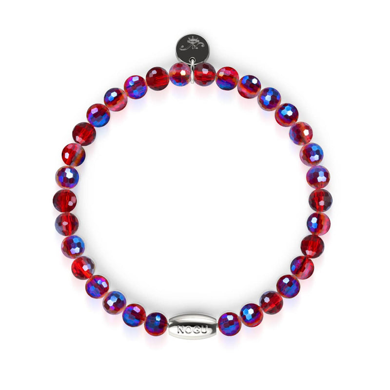 Granat | Facettiertes Prisma-Armband
