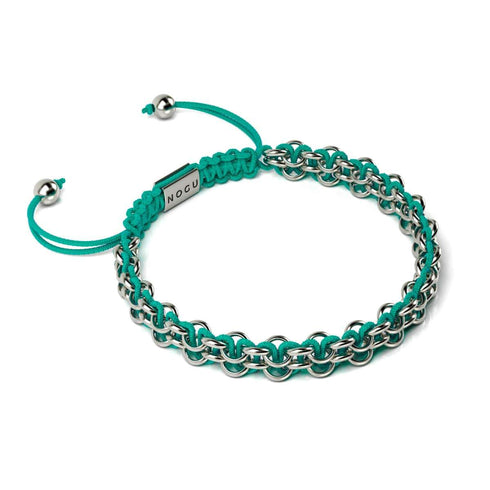 Kismet Links | Pantone Armband | Silber | Atlantis