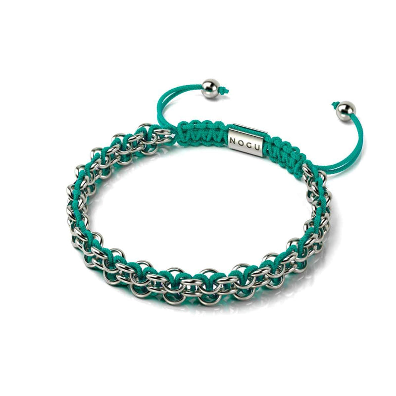 Kismet Links | Pantone Armband | Silber | Atlantis